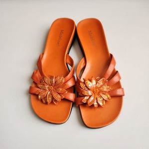 Flat Sandals Slip Ons Women Sz 7.5